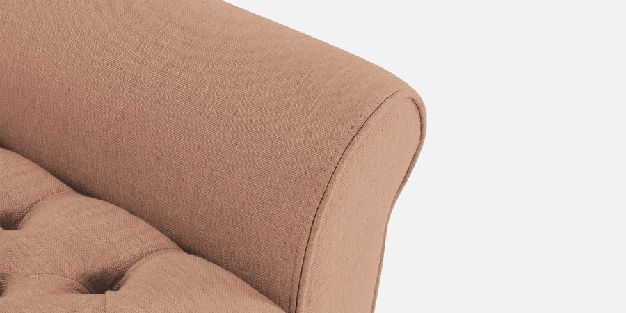 Nowia Fabric 3 Seater Recamier In Cosmic Beige Colour With Storage - Febonic Living