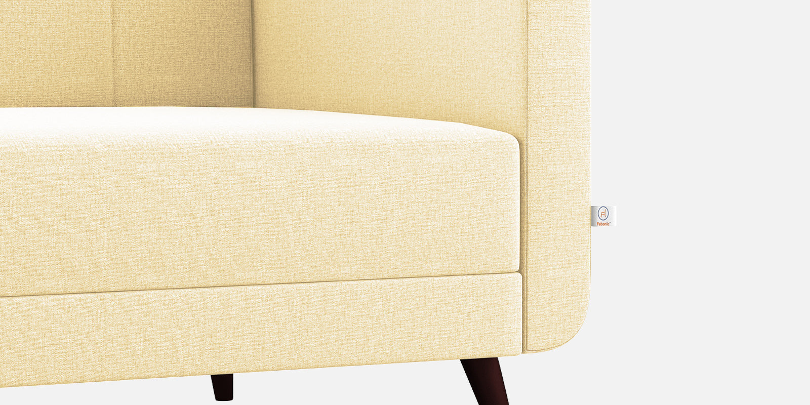 Wiki Velvet 3 Seater Sofa in Sandy Beige Colour