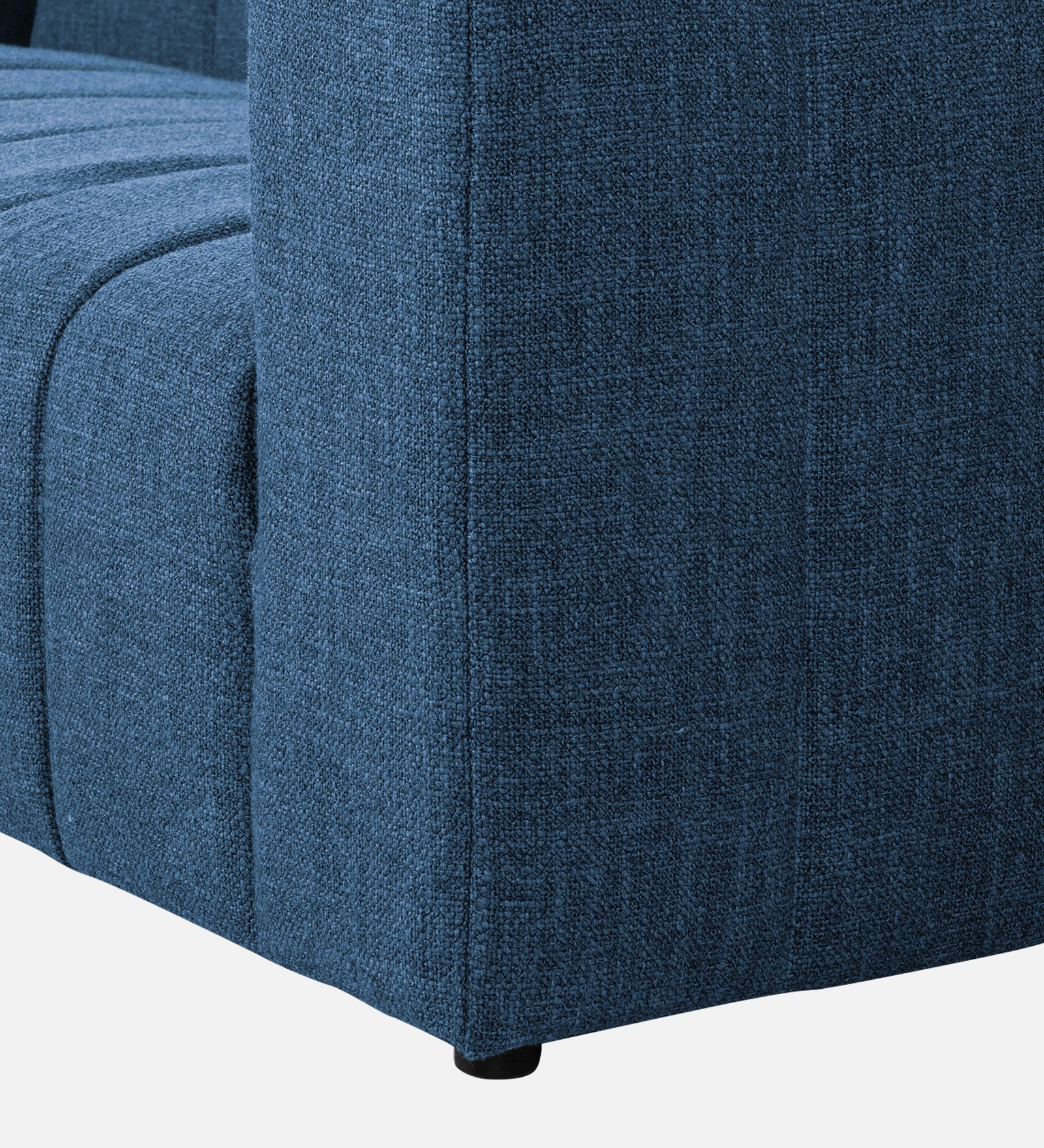 Lara Fabric 1 Seater Sofa in Light Blue Colour