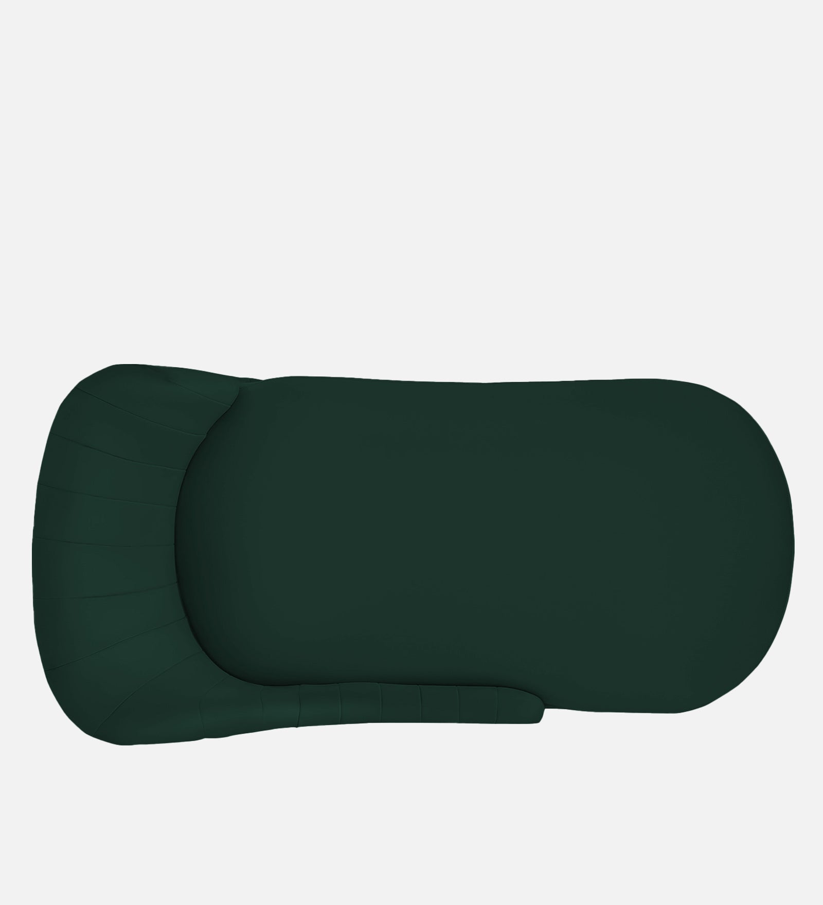 Flora Velvet RHS Chaise Lounger in Forest Green Colour