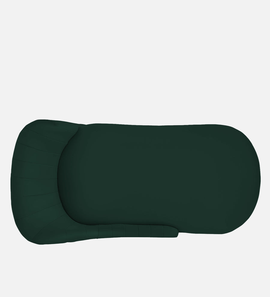 Flora Velvet Rhs Chaise Lounger In Forest Green Colour - Febonic Living