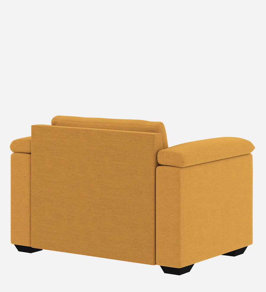 Andres Fabric 1 Seater Sofa In Blush Yellow Colour - Febonic Living