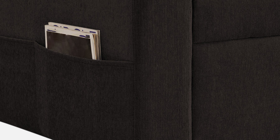 Kara Fabric 2 Seater Pull Out Sofa Cum Bed In Cara Brown Colour - Febonic Living