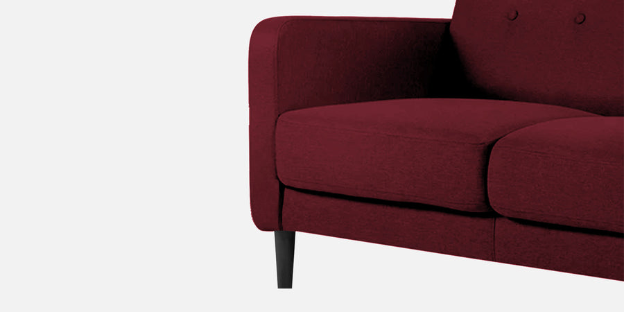 Marq Fabric 3 Seater Sofa In Blood Maroon Colour - Febonic Living