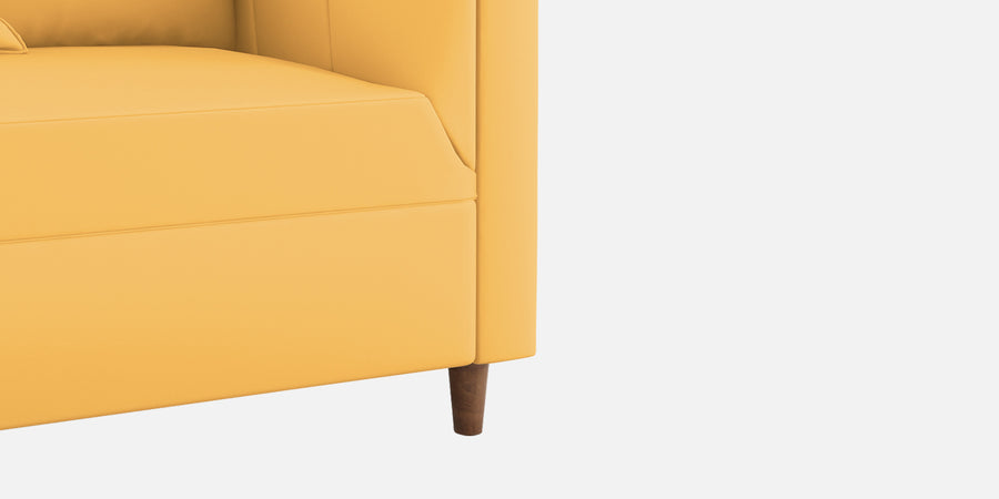 Rubi Velvet 3 Seater Sofa In Turmeric Yellow Colour - Febonic Living