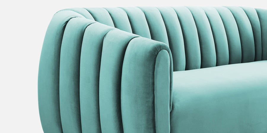 Ferry Velvet 3 Seater Sofa In Barmunda Aqua Colour - Febonic Living