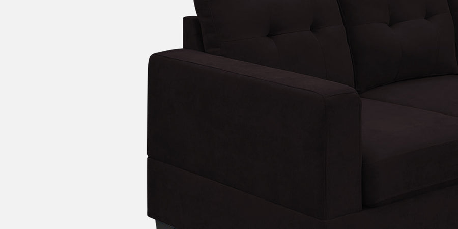 Thomas Fabric Lhs Sectional Sofa 3 Lounger In Cara Brown Colour - Febonic Living