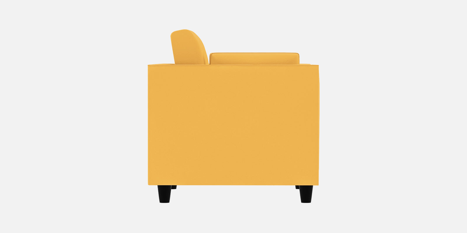 Bristo Velvet 3 Seater Sofa in Turmeric yellow Colour With Storage