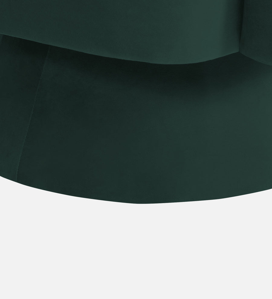 Pendra Velvet Swivel Chair In Forest Green Colour - Febonic Living