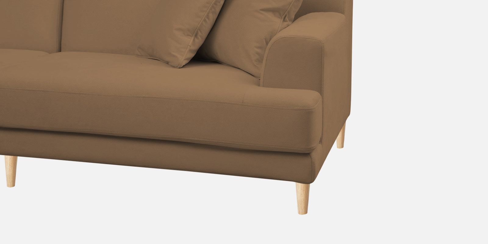 Woody Fabric 3 Seater Sofa in Dusty peach Colour