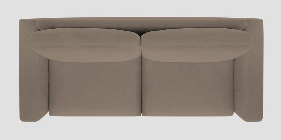 Esha Fabric 2 Seater Sofa In Hazel Beige Colour - Febonic Living
