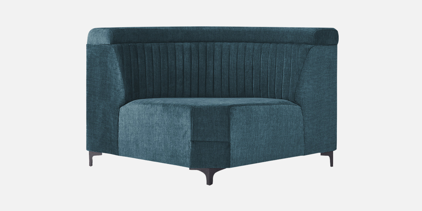 Draco Fabric Corner Sofa in Harbour Blue Colour