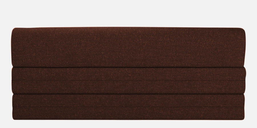 Fleepy Fabric 3 Seater Foldable Sofa Cum Bed In Coffee Brown Colour - Febonic Living