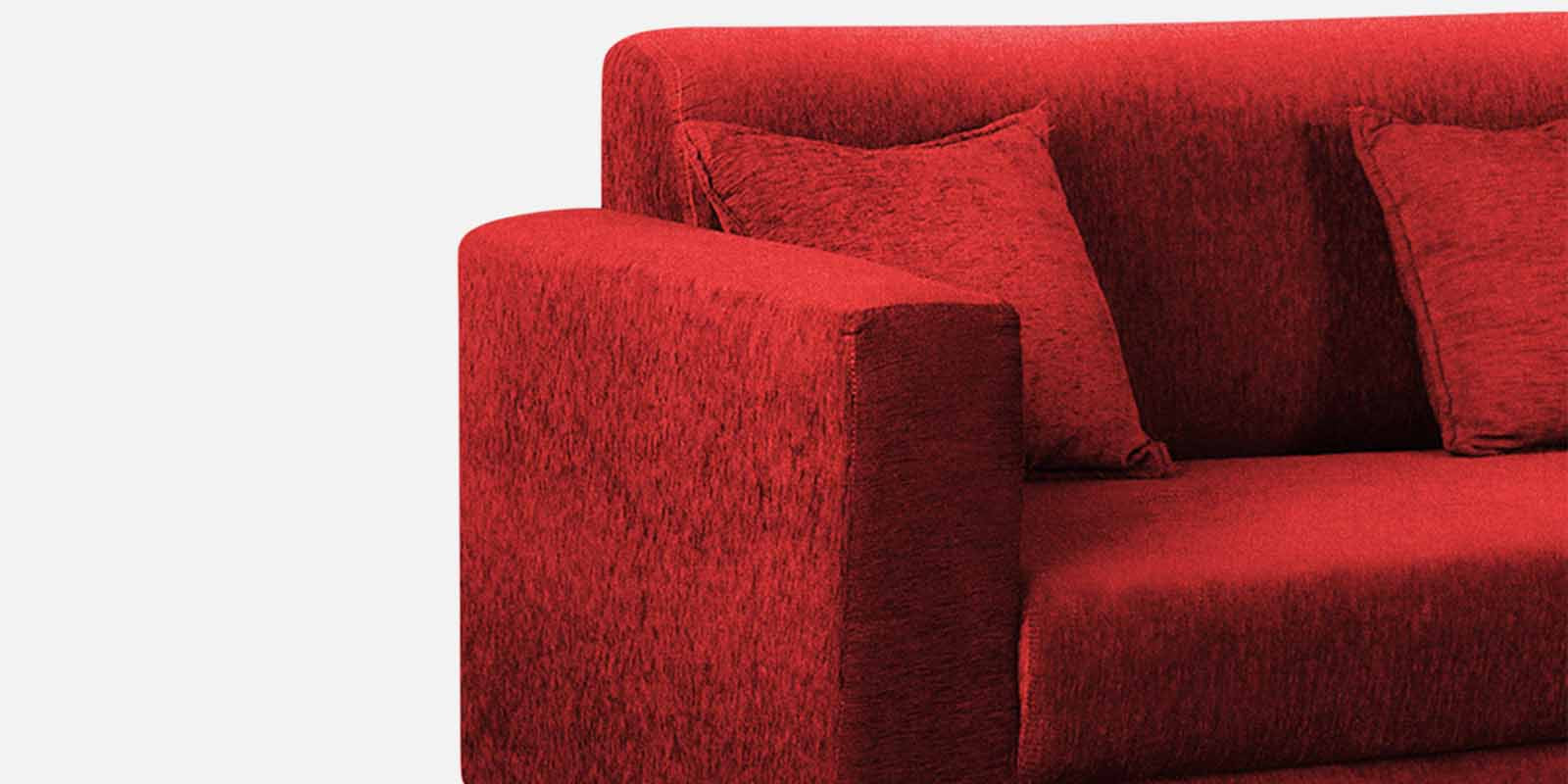 Nebula Fabric 3 Seater Sofa in Blood Maroon Colour