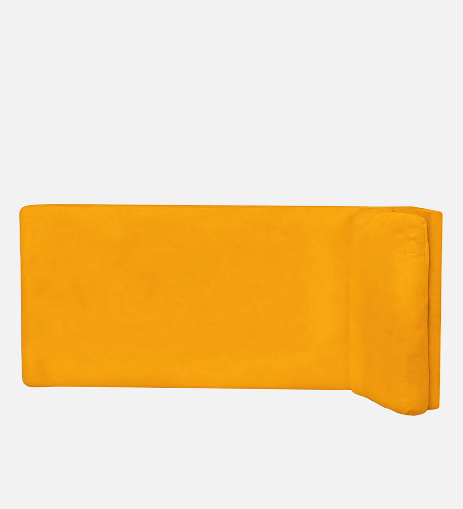Nadia Fabric Chaise Lounger In Bold Yellow Colour - Febonic Living