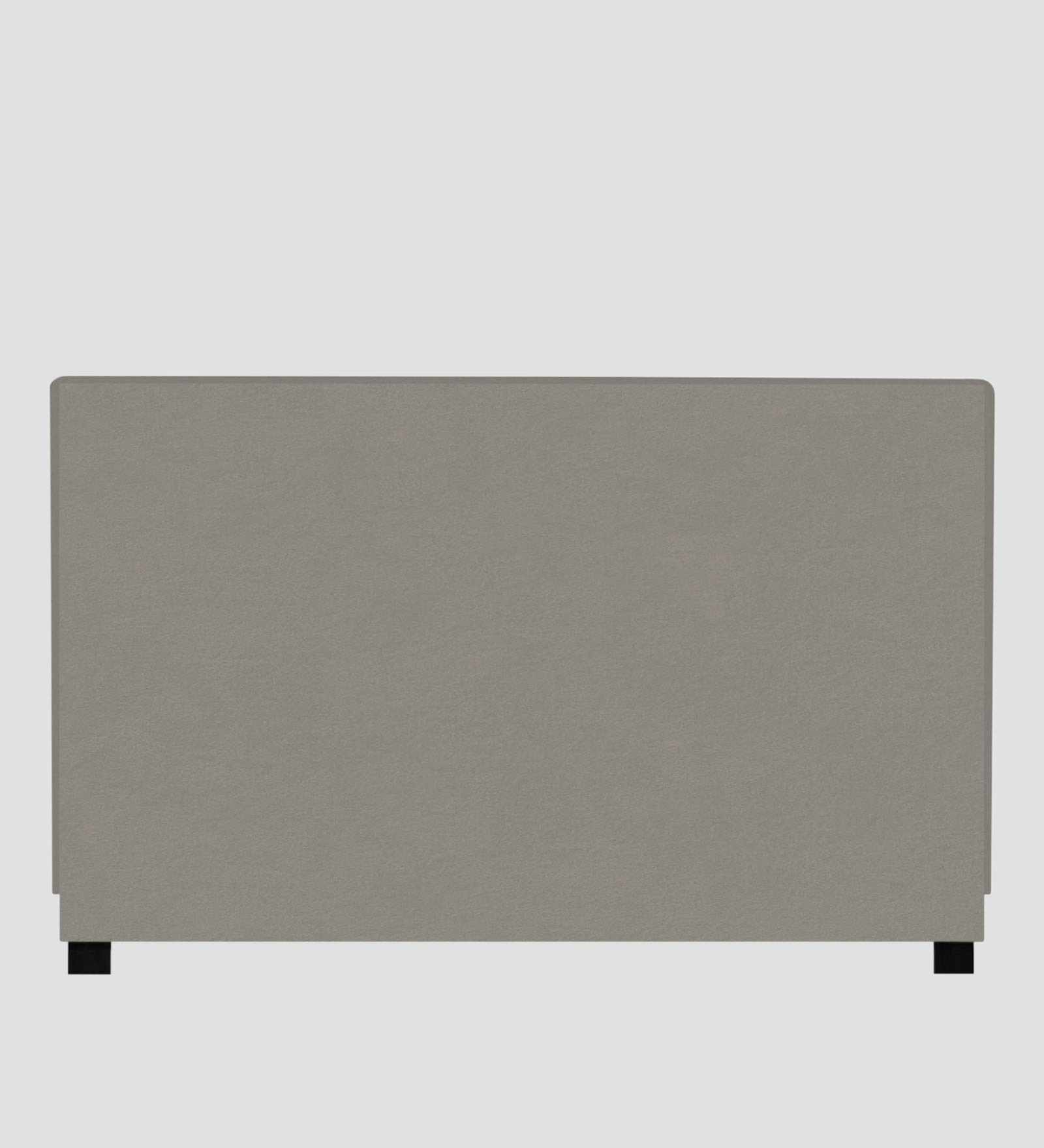 Asyra Velvet Queen Size Bed in Echo Grey Colour With Box Storage