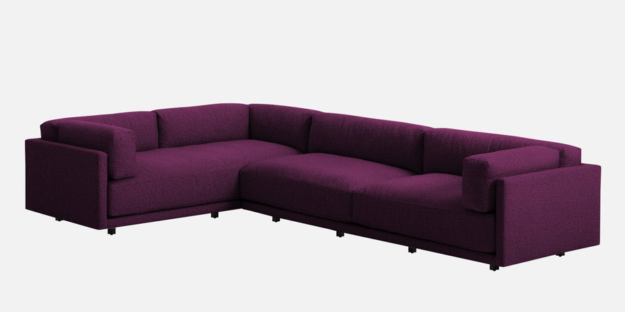 Nixon Fabric 6 Seater Rhs Corner Sofa In Greek Purple Colour - Febonic Living