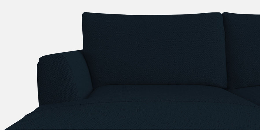 Como Fabric Rhs Sectional Sofa 3 Lounger In Denim Blue Colour - Febonic Living