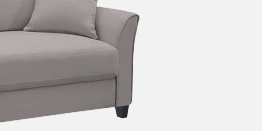 Daroo Velvet 3 Seater Sofa In Pearl Grey Colour - Febonic Living