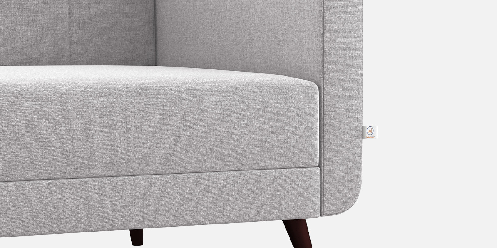 Wiki Velvet 3 Seater Sofa in Concrete grey Colour