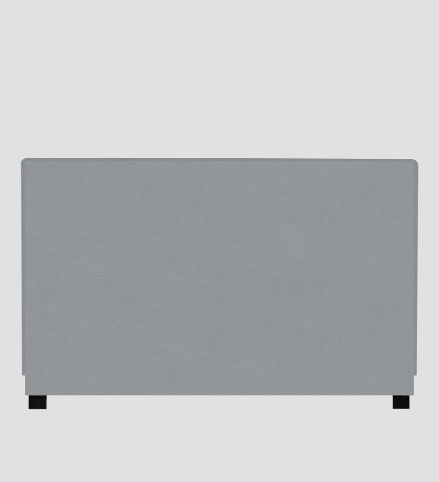 Asyra Velvet Upholstered King Size Bed In Concrete Grey Colour With Box Storage - Febonic Living