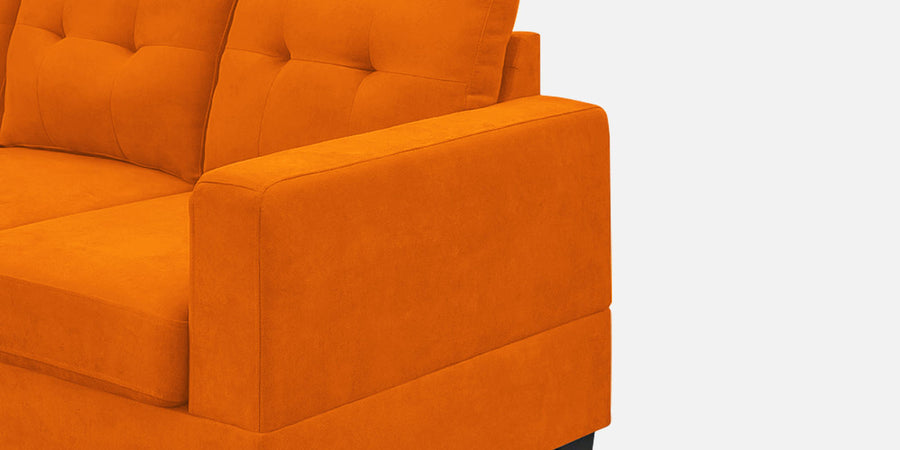 Thomas Fabric Rhs Sectional Sofa 3 Lounger In Vivid Orange Colour - Febonic Living
