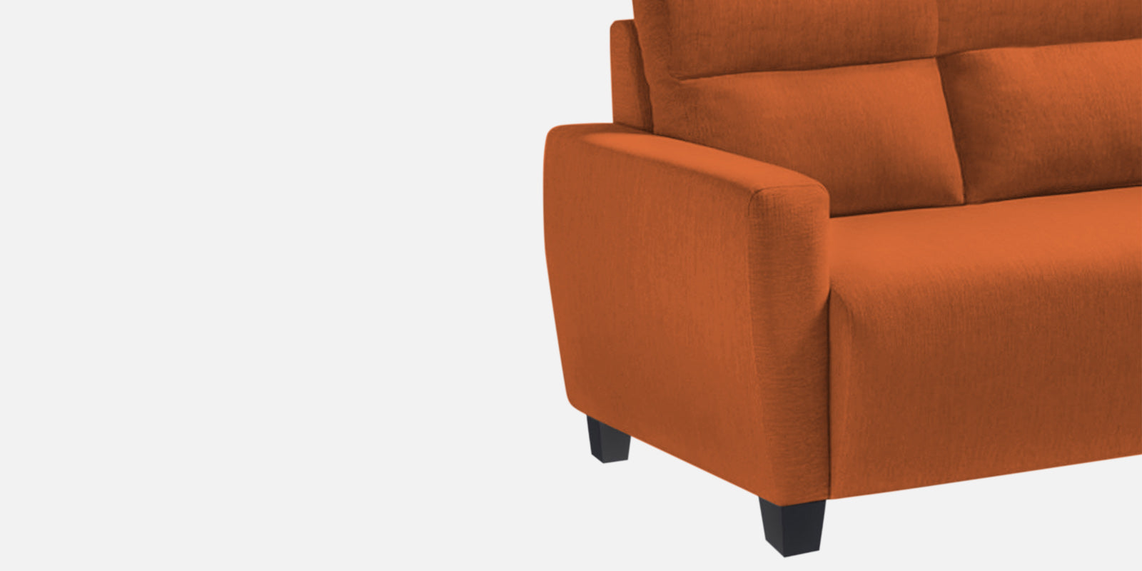 Bakadi Fabric 2 Seater Sofa in vivid orange Colour