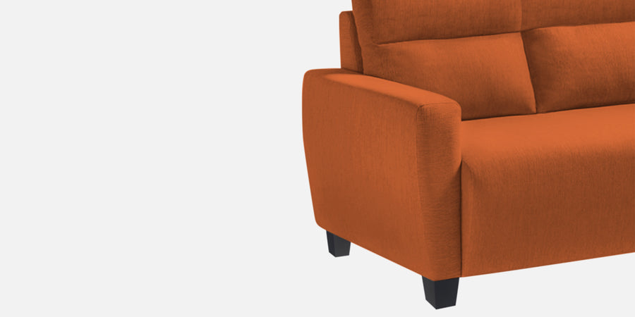 Bakadi Fabric 2 Seater Sofa In Vivid Orange Colour - Febonic Living