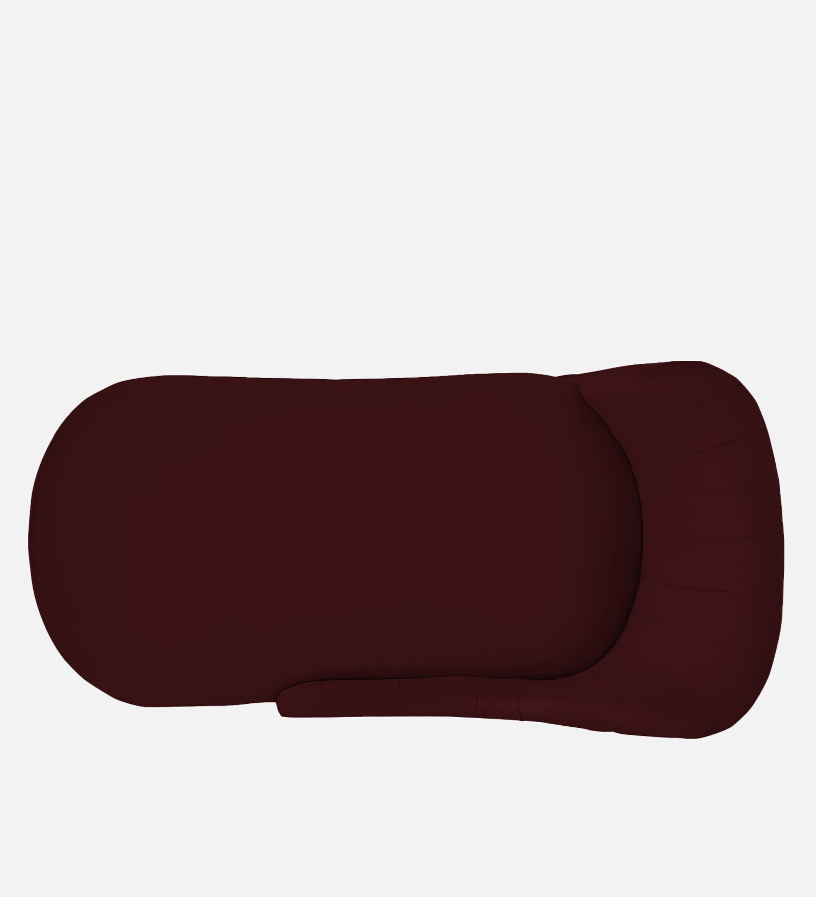 Flora Velvet LHS Chaise Lounger in Blood Maroon Colour