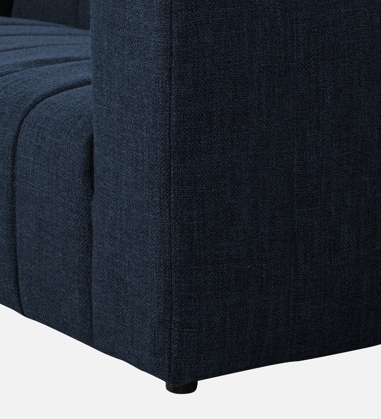 Lara Fabric 1 Seater Sofa in Denim Blue Colour