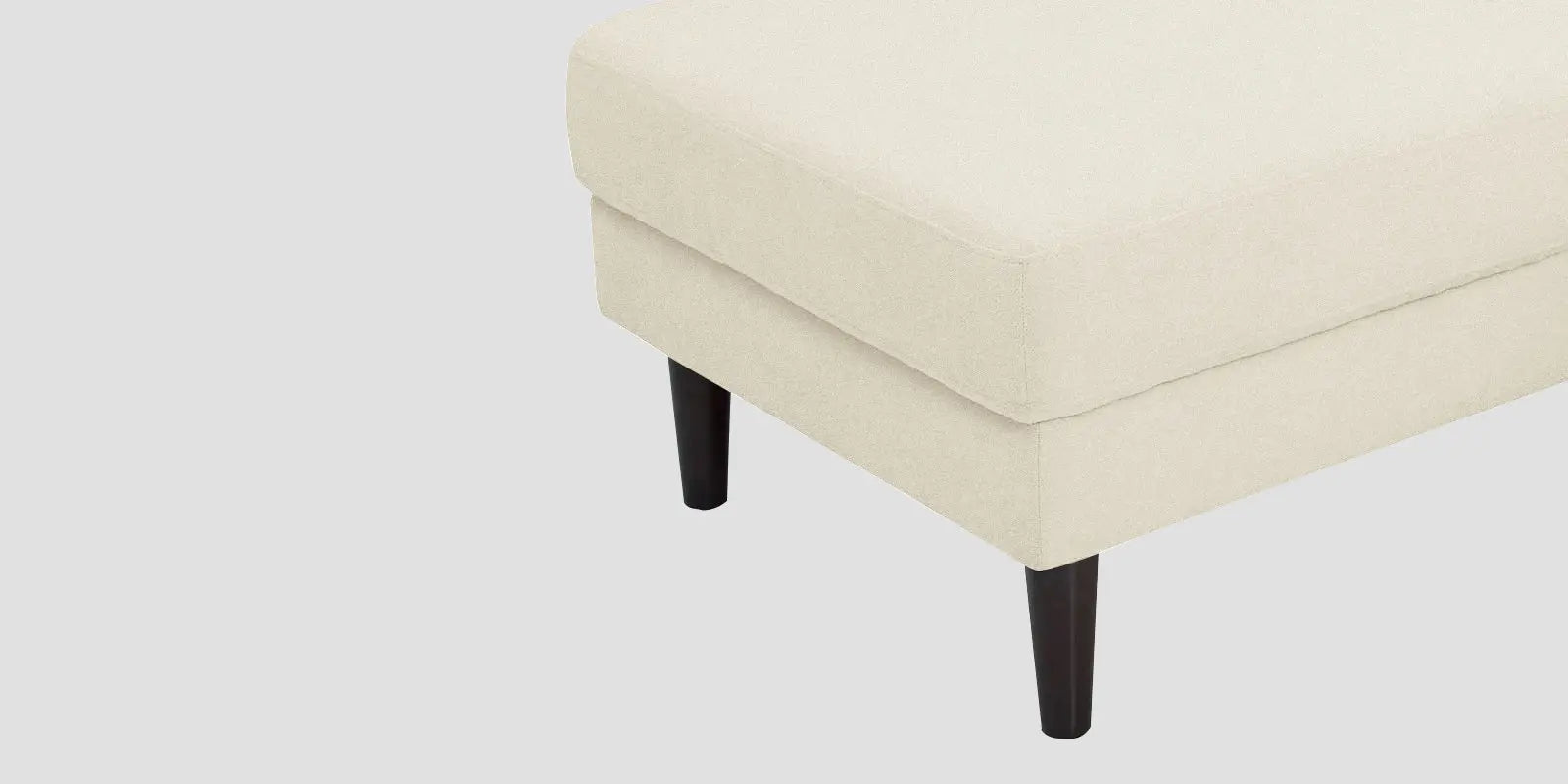 Creata Fabric RHS Sectional Sofa (3+Lounger) In Ivory Cream Colour Febonic Living