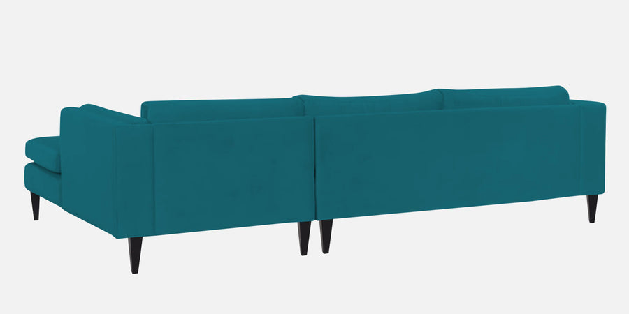 Jasper Velvet Rhs Sectional Sofa 3 Lounger In Pine Green Colour - Febonic Living