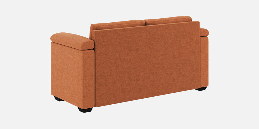 Andres Fabric 2 Seater Sofa In Safforn Orange Colour - Febonic Living
