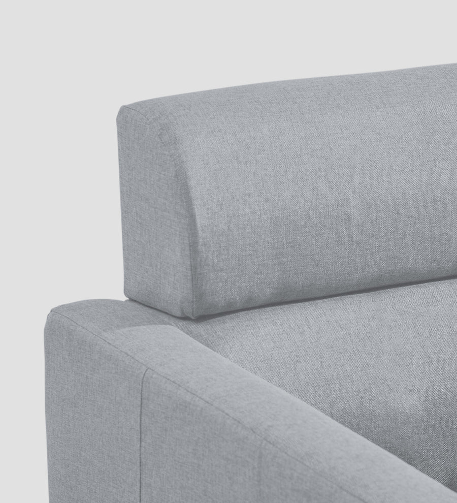 Devo Fabric 1 Seater Sofa In Coin Grey Colour - Febonic Living
