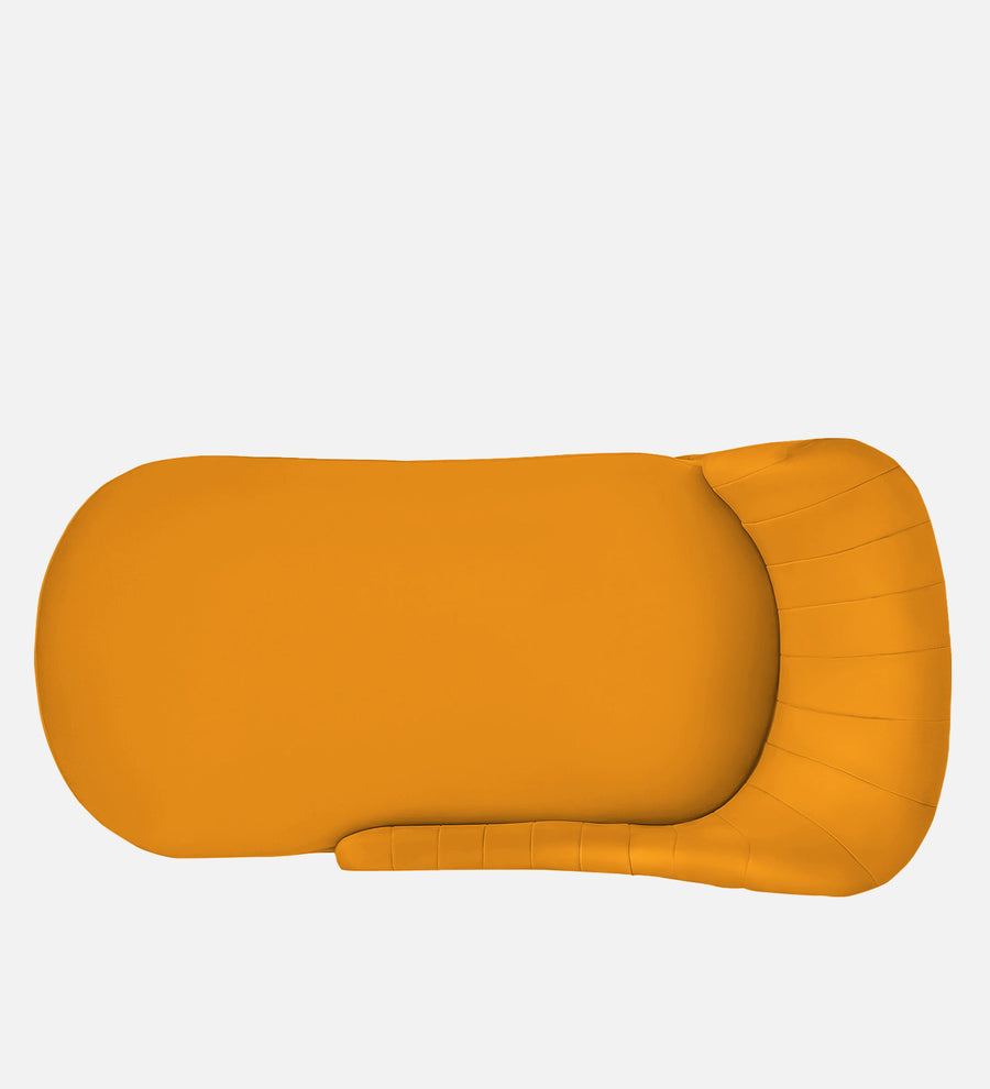 Flora Velvet Lhs Chaise Lounger In Saffron Yellow Colour - Febonic Living