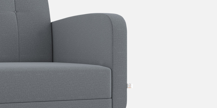 Wiki Velvet 2 Seater Sofa In Pubble Grey Colour - Febonic Living