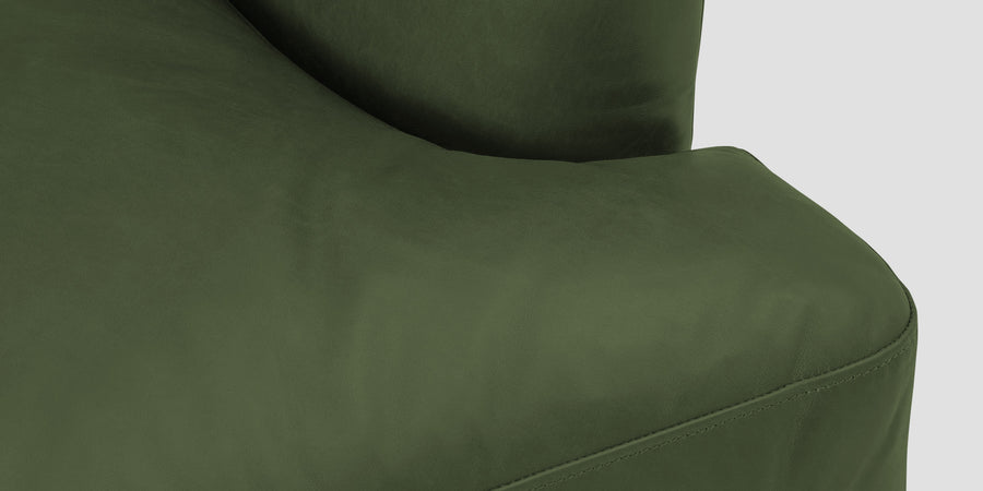 Sterio Leatherette 2 Seater Sofa In Moss Green Colour - Febonic Living