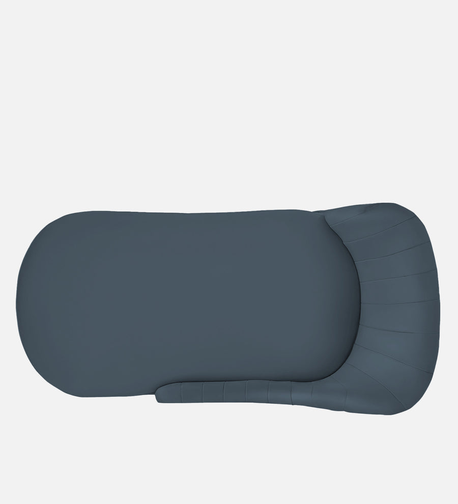 Flora Velvet Lhs Chaise Lounger In Oxford Blue Colour - Febonic Living