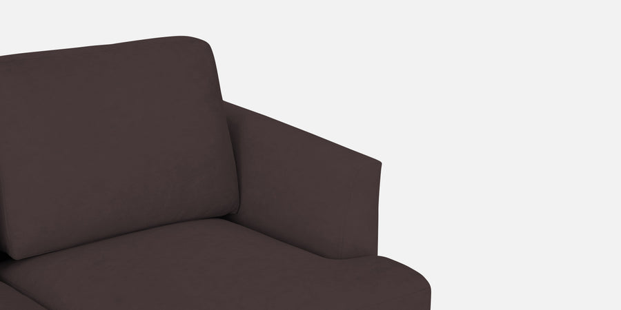 Motra Velvet 3 Seater Sofa In Mocha Brown Colour - Febonic Living
