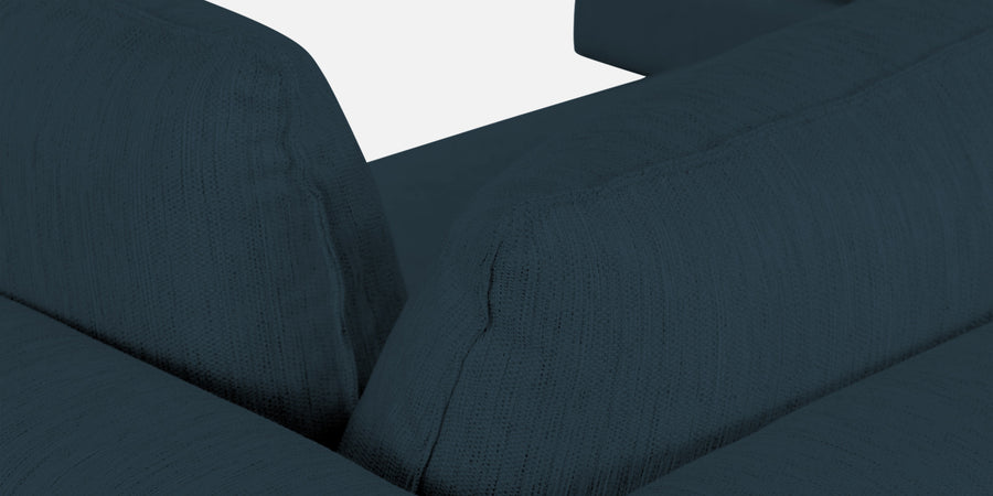 Ziggy Fabric Lhs Sectional Sofa 3 Lounger In Cool Blue Colour - Febonic Living