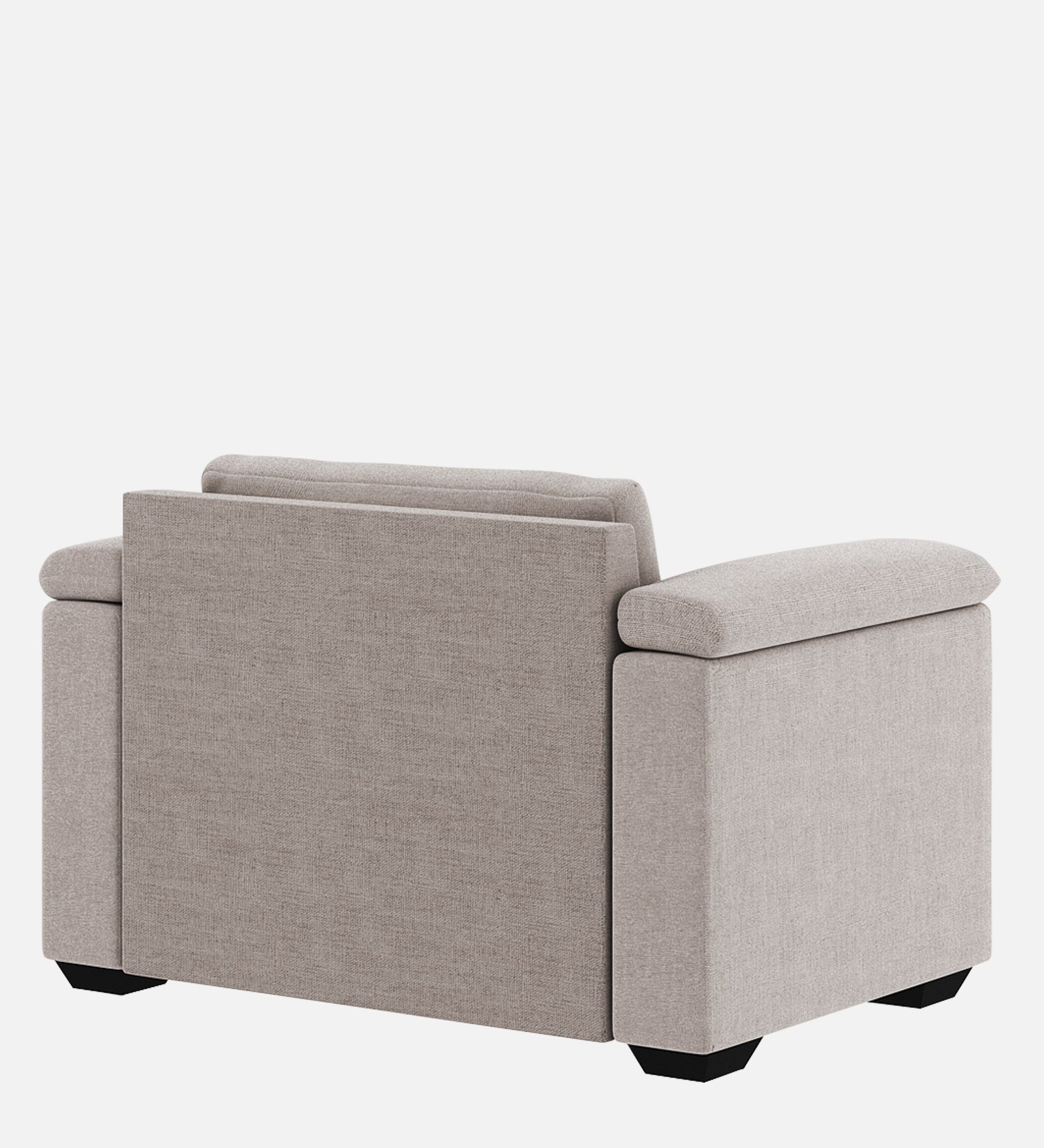 Andry Fabric 1 Seater Sofa in Storm Grey Colour