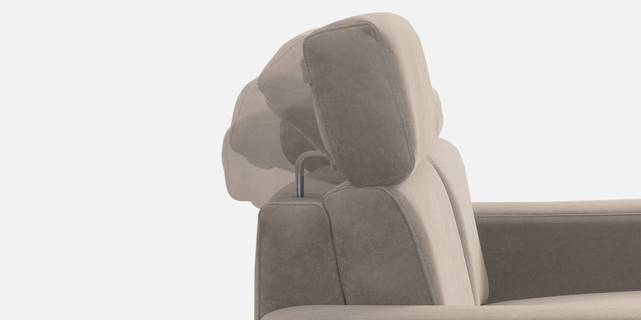 Hiro Fabric 3 Seater Sofa In Oat Beige Colour - Febonic Living