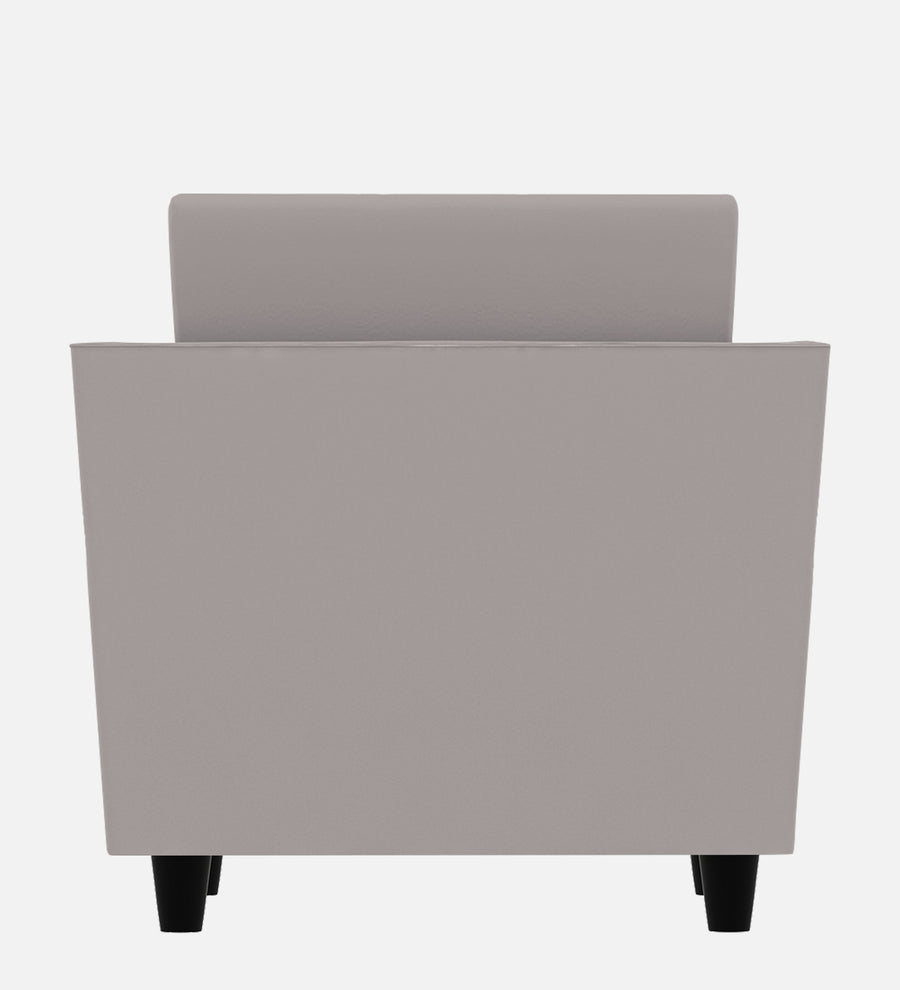 Bristo Velvet 1 Seater Sofa In Pearl Grey Colour With Storage - Febonic Living