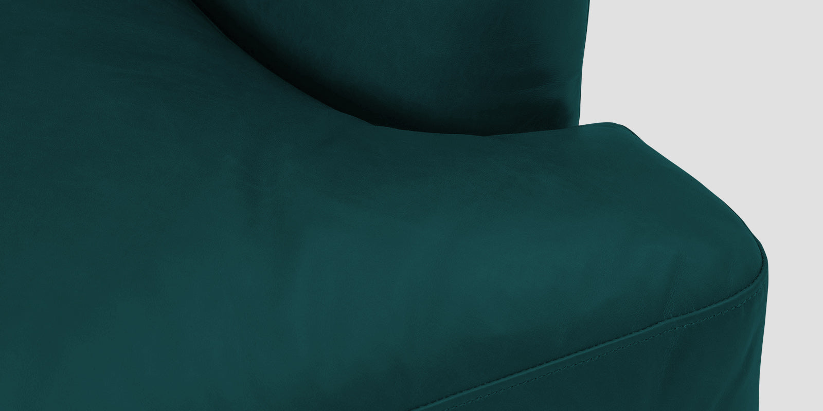 Sterio Leatherette 2 Seater Sofa In Peakcock Blue Colour - Febonic Living