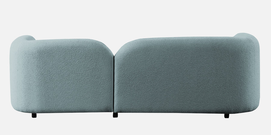Corny Boucle Fabric 3 Seater Sofa In Stormy Blue Colour - Febonic Living