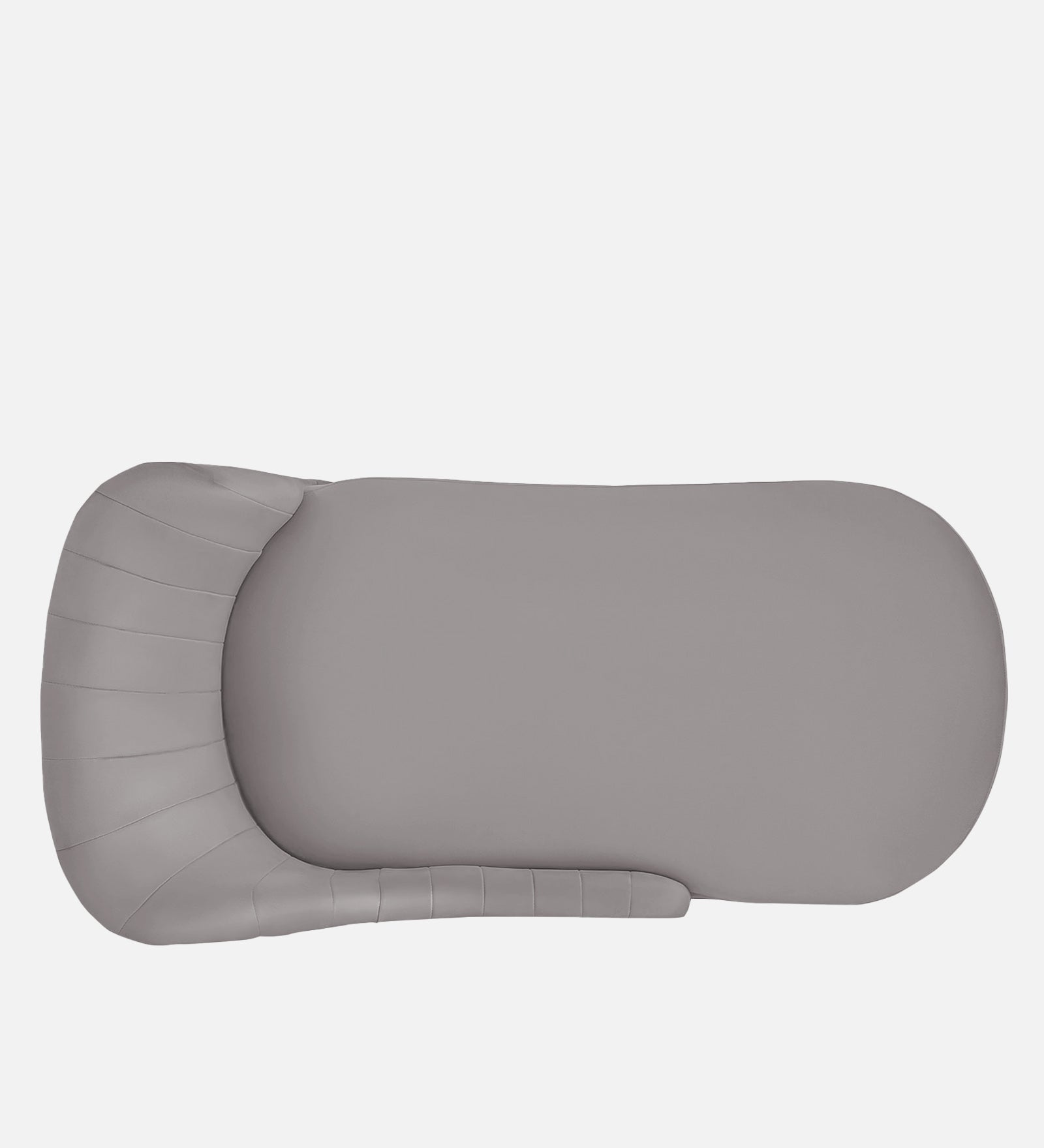 Flora Velvet RHS Chaise Lounger in light grey Colour