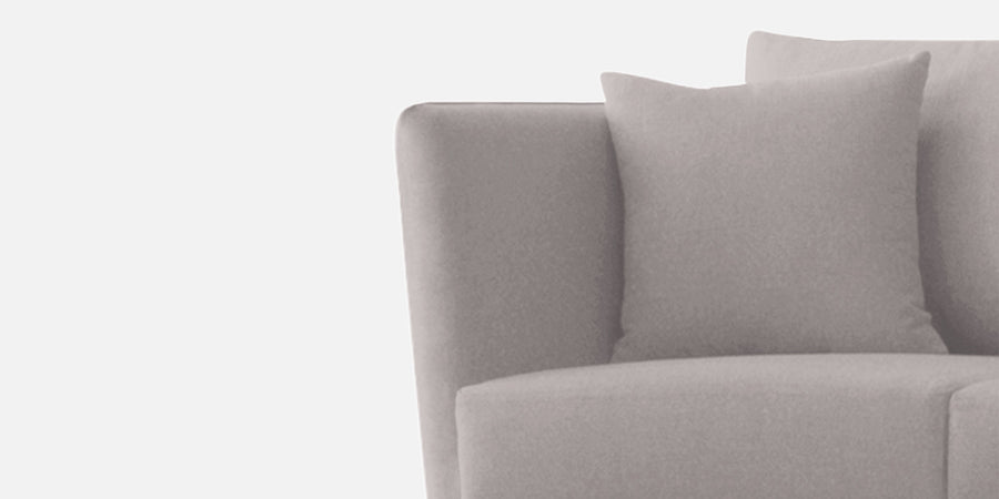 Norway Velvet 3 Seater Sofa In Pearl Grey Colour - Febonic Living