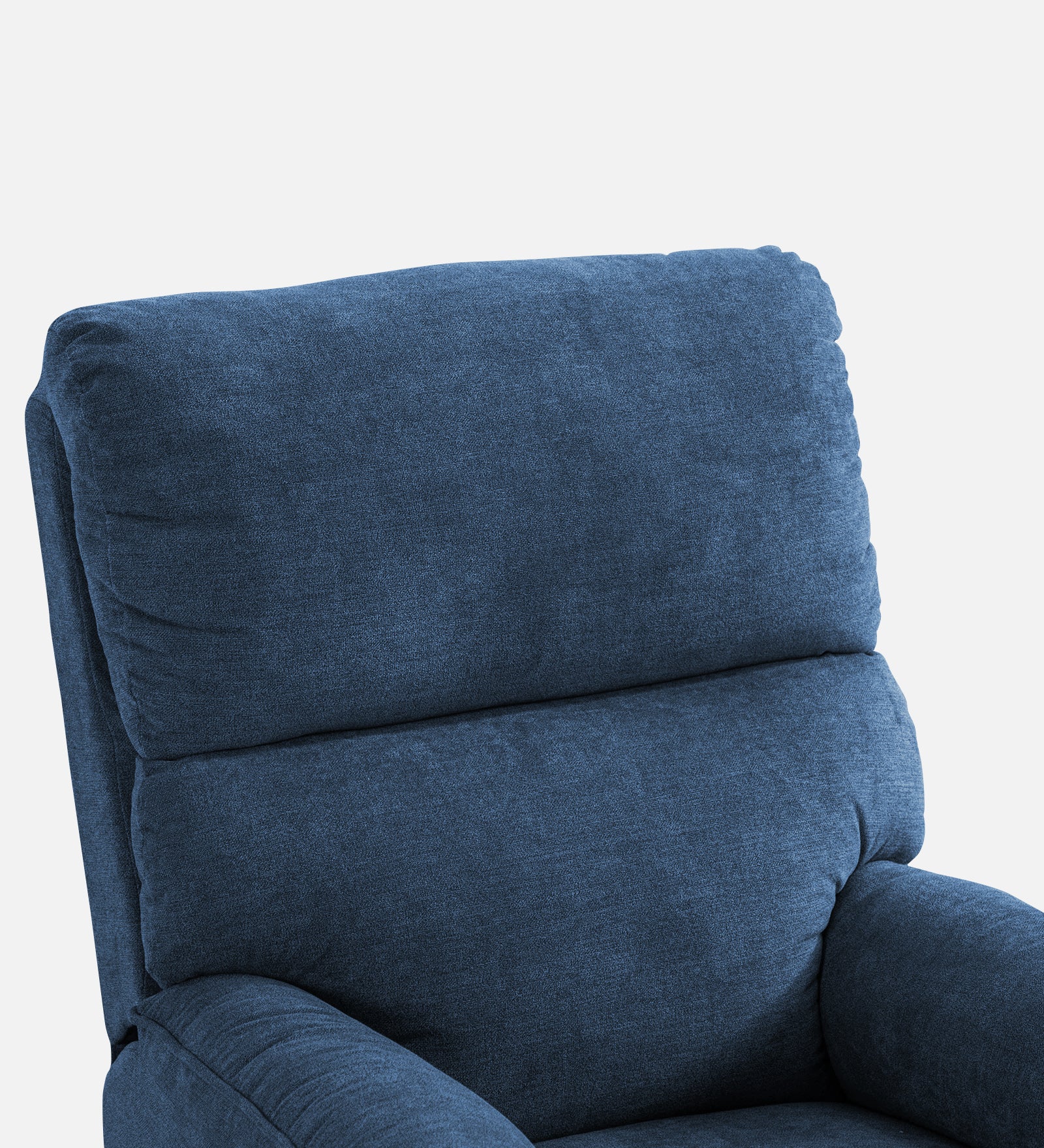 Abby Fabric Manual 1 Seater Recliner In Light Blue Colour