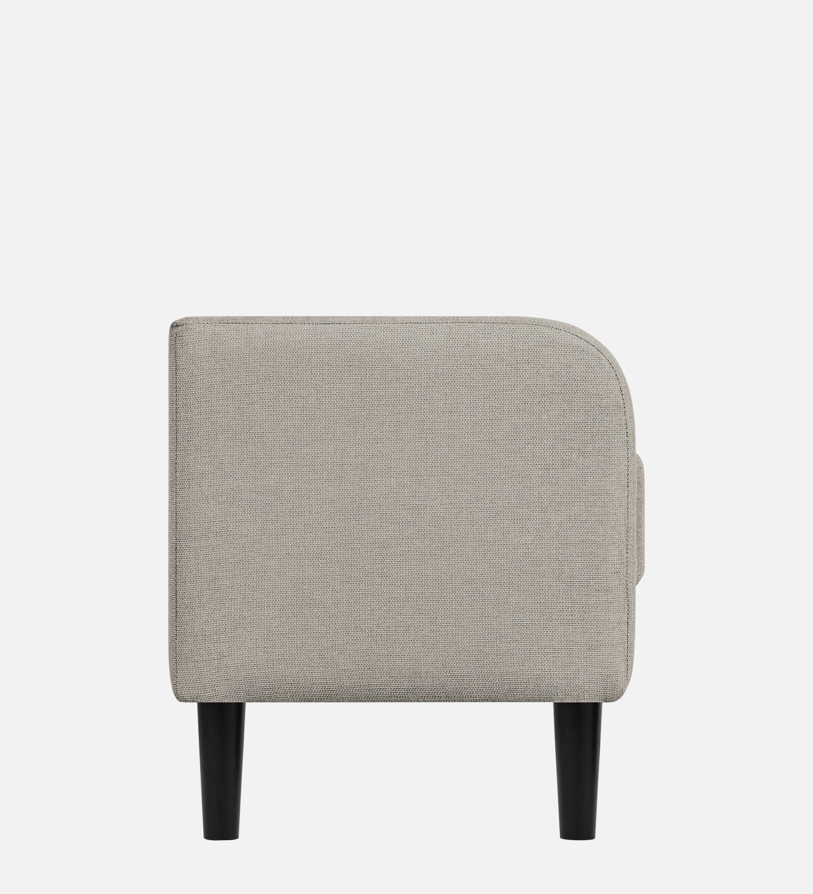 Maya Fabric Bench In Lit Grey Colour