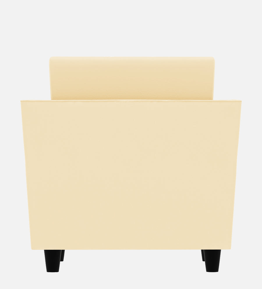 Bristo Velvet 1 Seater Sofa In Sandy Beige Colour With Storage - Febonic Living